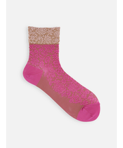 ゴム口ラメレースフロートショートソックス