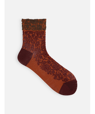 ゴム口ラメレースフロートショートソックス