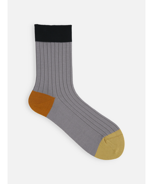 薄手3面切替ショートソックス