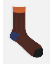 薄手3面切替ショートソックス