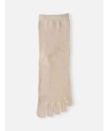 無地五本指ショートソックス