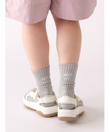 アメリブパイルロゴ刺繍ソックス