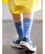 アメリブパイルロゴ刺繍ソックス