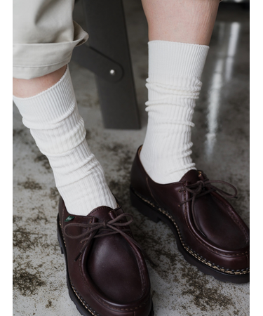 【Tabio MEN】定番/綿混2×2リブレギュラーソックス