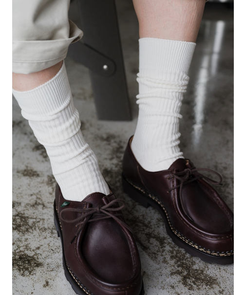 【Tabio MEN】定番/綿混2×2リブレギュラーソックス