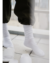 【Tabio MEN】定番/綿混2×2リブレギュラーソックス