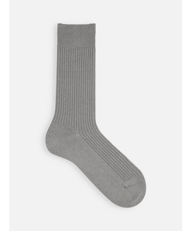 【Tabio MEN】定番/綿混2×2リブレギュラーソックス