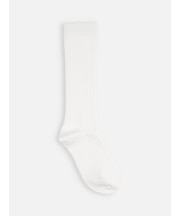 キッズ 表糸コットン100％で毛玉が出来にくい:リブハイソックス16～18cm【カスタム刺繍対応】