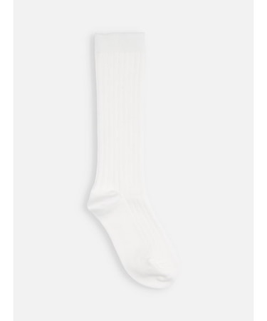 キッズ 表糸コットン100％で毛玉が出来にくい:リブハイソックス16～18cm【カスタム刺繍対応】