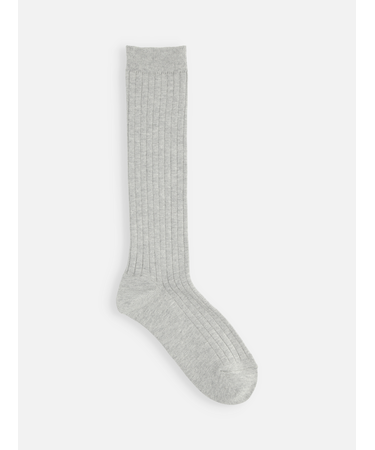 キッズ 表糸コットン100％で毛玉が出来にくい:リブハイソックス19～21cm【カスタム刺繍対応】