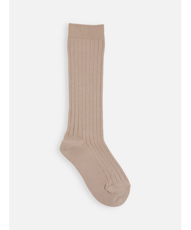 キッズ 表糸コットン100％で毛玉が出来にくい:リブハイソックス19～21cm【カスタム刺繍対応】