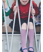 キッズ 表糸コットン100％で毛玉が出来にくい:リブハイソックス19～21cm【カスタム刺繍対応】