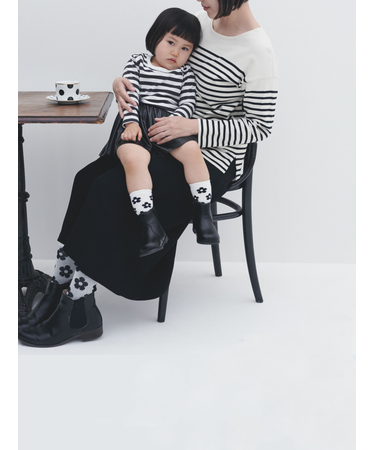 キッズ フラワーソックス19～21cm