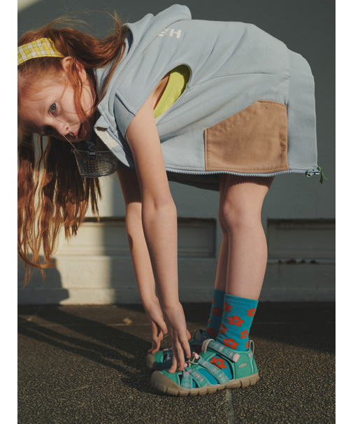 キッズ フラワーソックス19～21cm