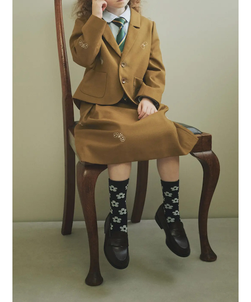 キッズ フラワーソックス19～21cm