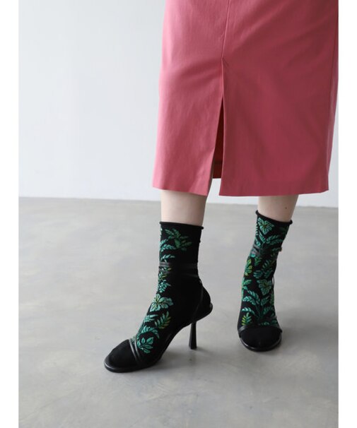 グリーンショートソックス