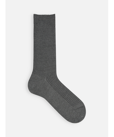 【Tabio MEN】定番/綿混2×2リブレギュラーソックス(27.0～29.0cm)