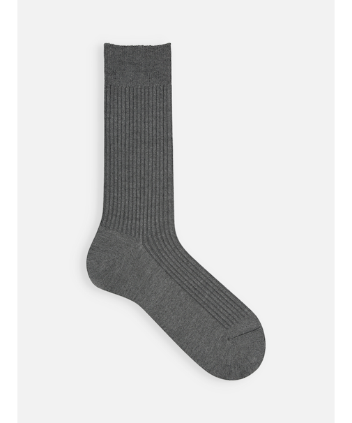 【Tabio MEN】定番/綿混2×2リブレギュラーソックス(27.0～29.0cm)