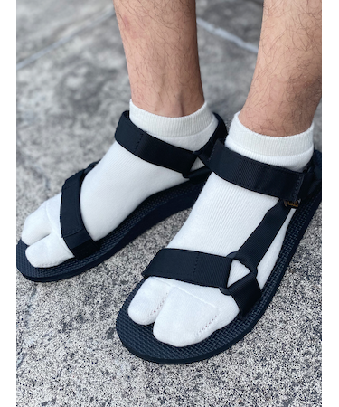 【Tabio MEN】パイル足袋スニーカー丈ソックス（27.0～29.0cm）