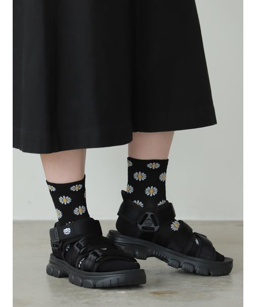 【冷感ドライ】マーガレットメッシュショートソックス