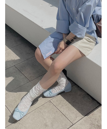 縫製レースハイカット