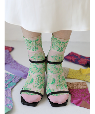 フルールフロートショートソックス