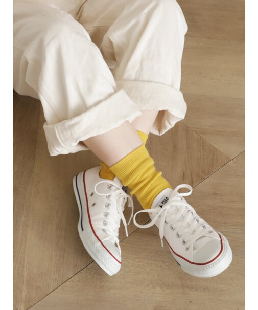 【WEB限定】すっきり細見え1×1リブソックス