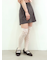 縫製レースオーバーニーソックス