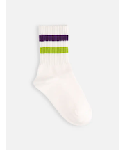 ジュニアサイズ 表糸コットン100％で毛玉が出来にくい：ラインソックス22～24cm