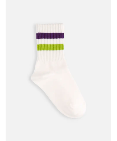 ジュニアサイズ 表糸コットン100％で毛玉が出来にくい：ラインソックス22～24cm