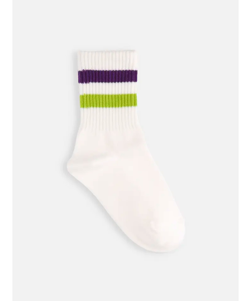 ジュニアサイズ 表糸コットン100％で毛玉が出来にくい：ラインソックス22～24cm