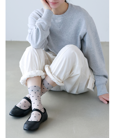 チュールハートショートソックス