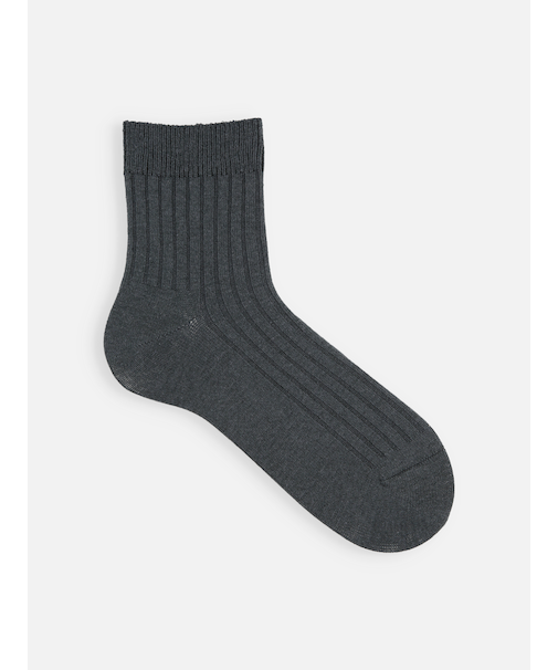 【Tabio MEN】4×2リブショートソックス