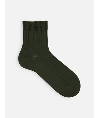 【Tabio MEN】4×2リブショートソックス