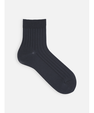 【Tabio MEN】4×2リブショートソックス