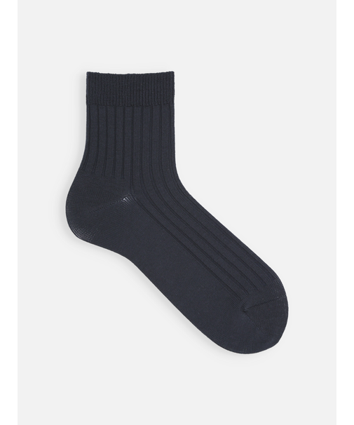 【Tabio MEN】4×2リブショートソックス