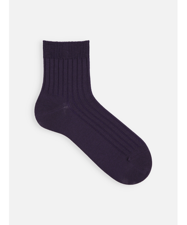 【Tabio MEN】4×2リブショートソックス