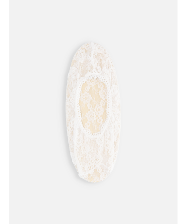 縫製花柄レースカバーソックス