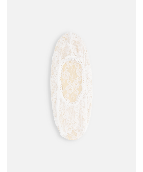 縫製花柄レースカバーソックス