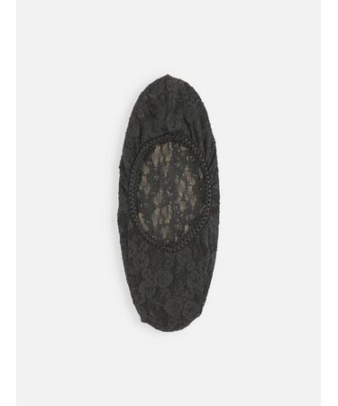 縫製花柄レースカバーソックス