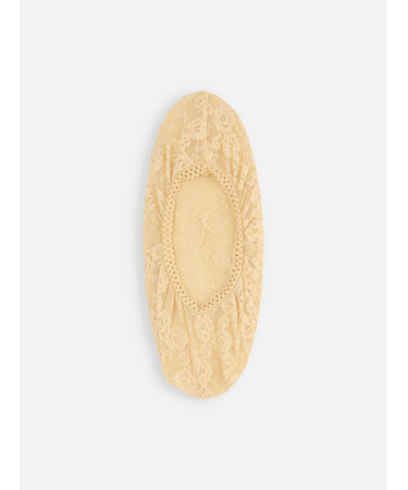 縫製花柄レースカバーソックス