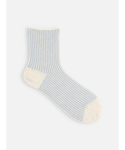 【ゴムくちソフト】ストライプショートソックス