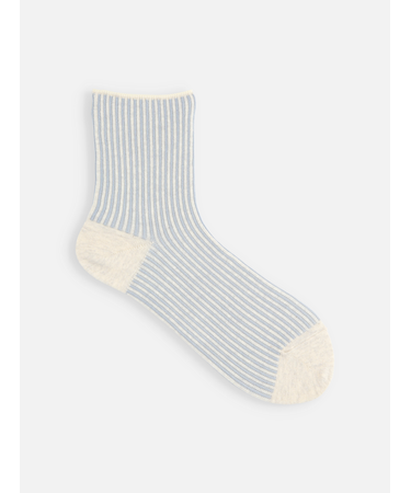 【ゴムくちソフト】ストライプショートソックス