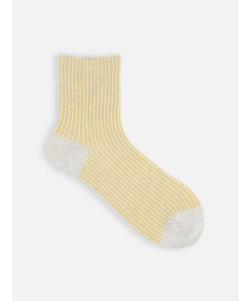 【履き口ゆったり】ストライプショートソックス