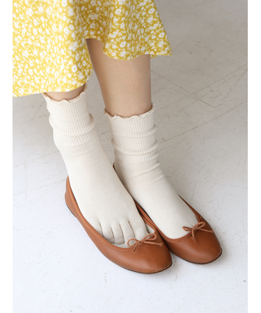 【ゴムくちソフト】足首メロウゴムなし五本指ソックス