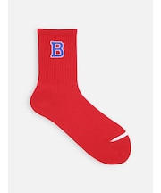 バイカラーアルファベットソックス