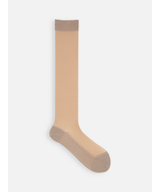 【タイツ感覚で履ける】ムレないナイロンハイソックス