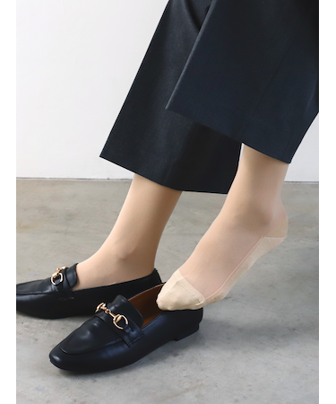 【タイツ感覚で履ける】ムレないナイロンハイソックス
