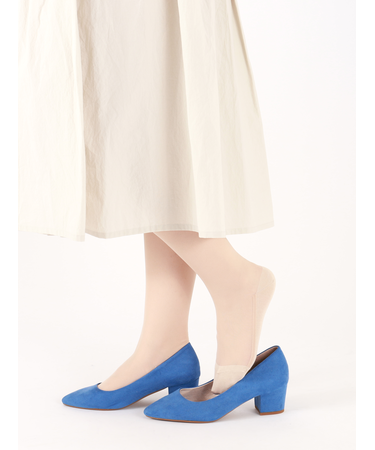 【タイツ感覚で履ける】ムレないナイロンハイソックス