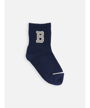 キッズ バイカラーアルファベットソックス16～18cm